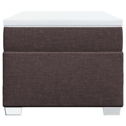 Boxspring met matras stof donkerbruin 100x200 cm