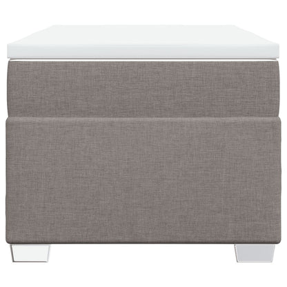 Boxspring met matras stof taupe 100x200 cm