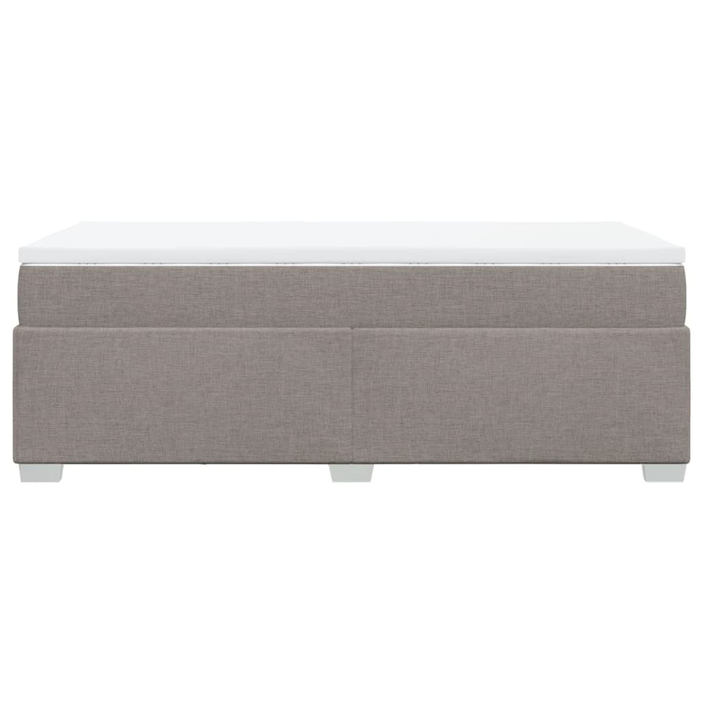 Boxspring met matras stof taupe 100x200 cm