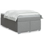 Boxspring 120x190 cm lichtgrijs met pocketveringmatras