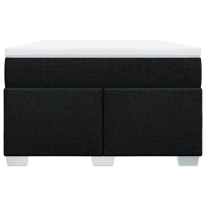 Boxspring met matras stof zwart 120x190 cm