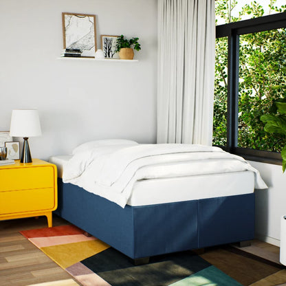 Boxspring Met Matras Stof 120 x 190 cm Blauw