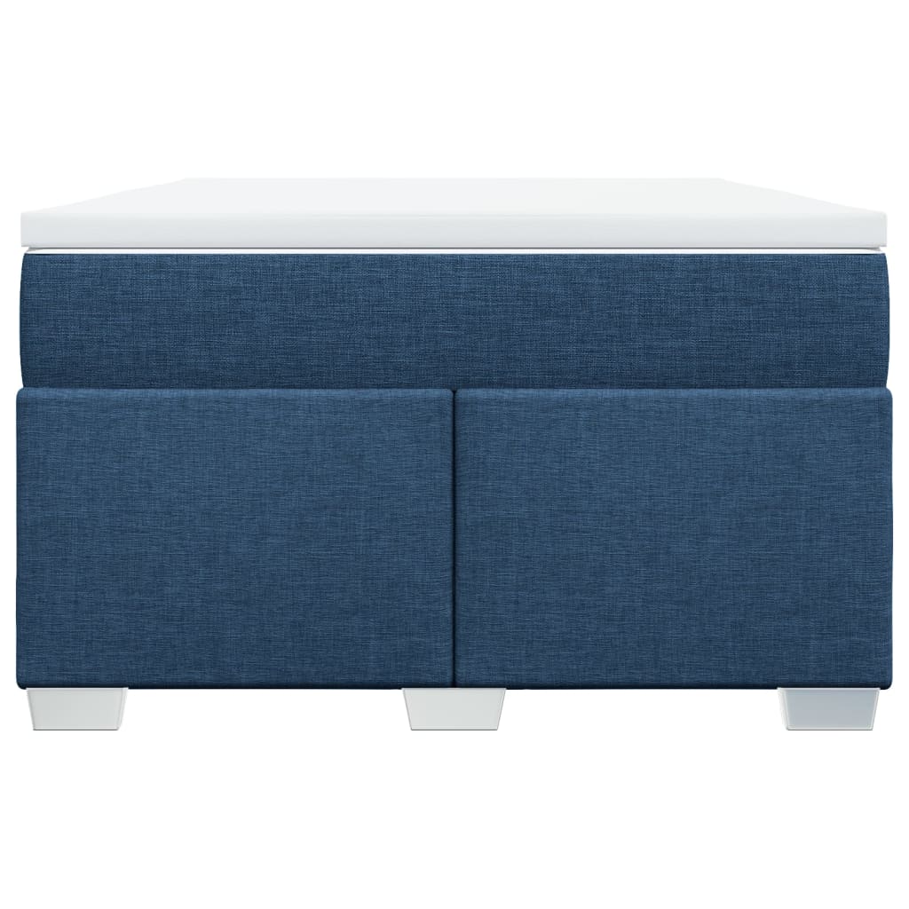 Boxspring Met Matras Stof 120 x 190 cm Blauw