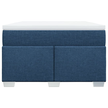 Boxspring Met Matras Stof 120 x 190 cm Blauw