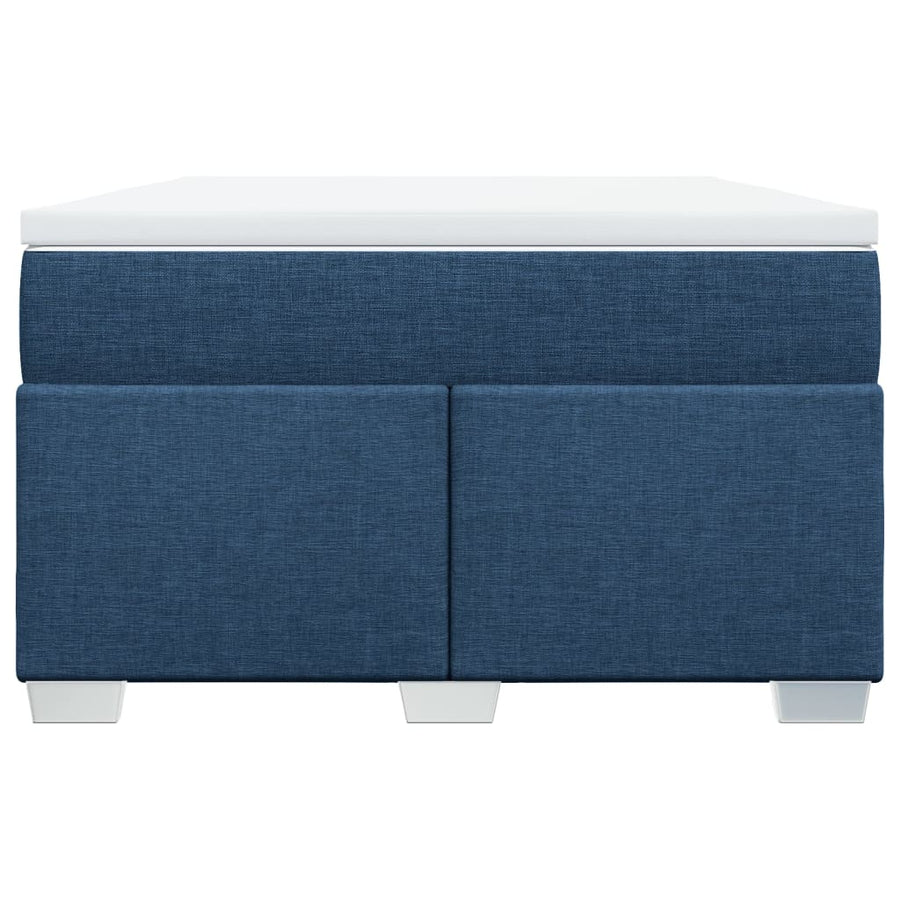 Boxspring Met Matras Stof 120 x 190 cm Blauw
