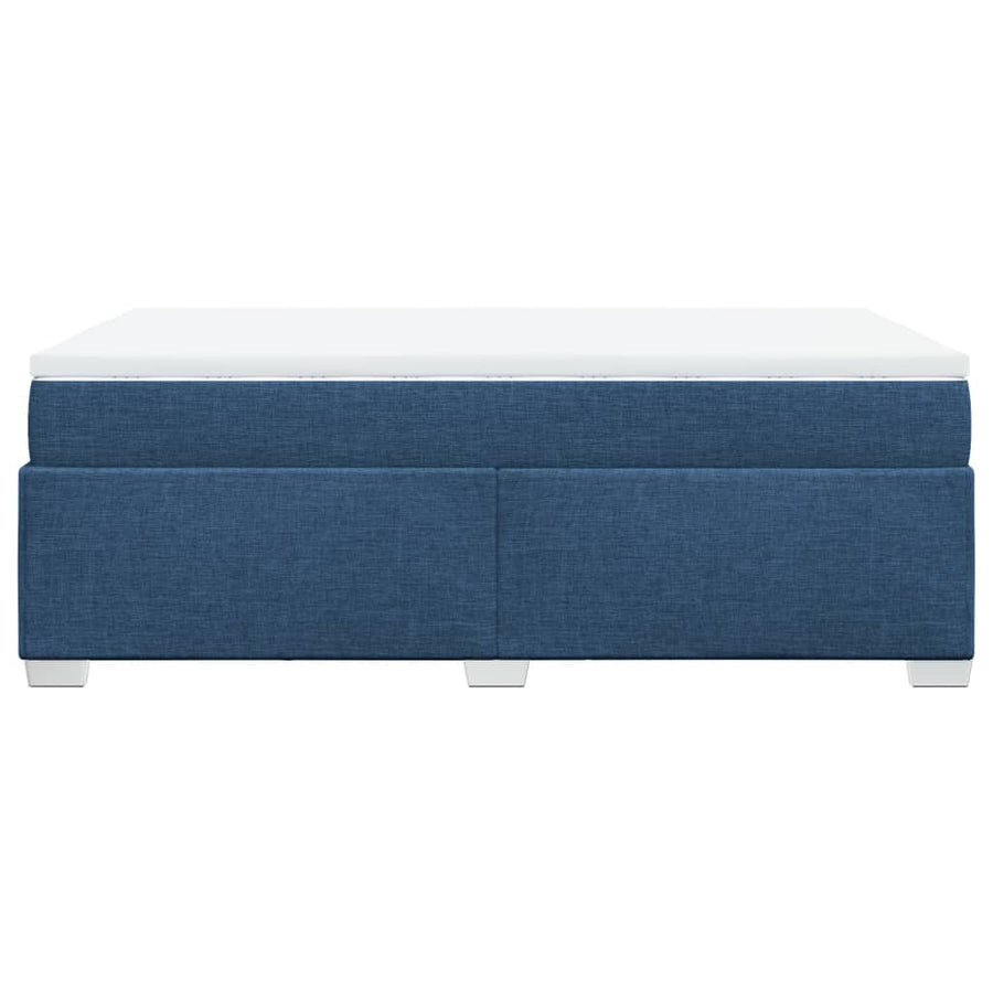 Boxspring Met Matras Stof 120 x 190 cm Blauw