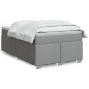Boxspring 120x200 cm stof lichtgrijs