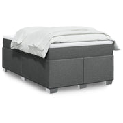 Boxspring 120x200 cm donkergrijs met pocketveringmatras