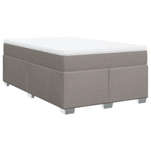 Boxspring met matras stof taupe 120x200 cm