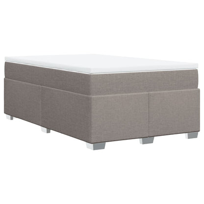 Boxspring met matras stof taupe 120x200 cm