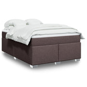 Boxspring met matras 140x200 cm donkerbruin