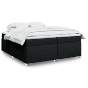 Boxspring met matras 200x200 cm zwart