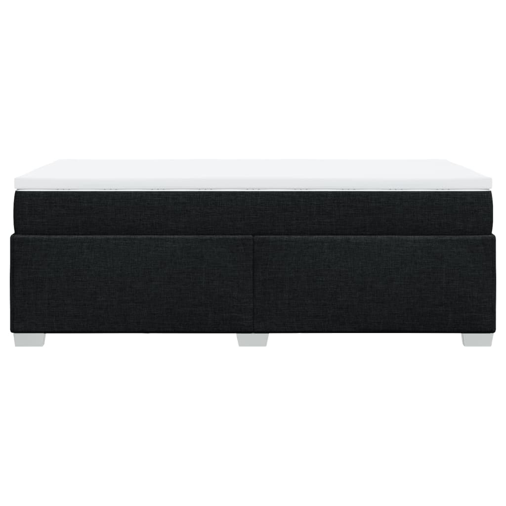 Boxspring met matras stof zwart 90x190 cm