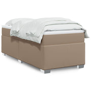 Boxspring met matras 90x190 cm kunstleer cappuccino