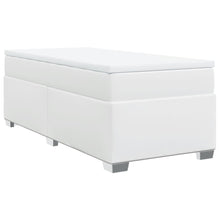 Boxspring met matras kunstleer wit 100x200 cm