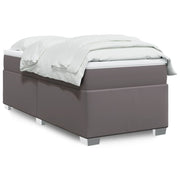 Boxspring 100x200 cm kunstleer grijs