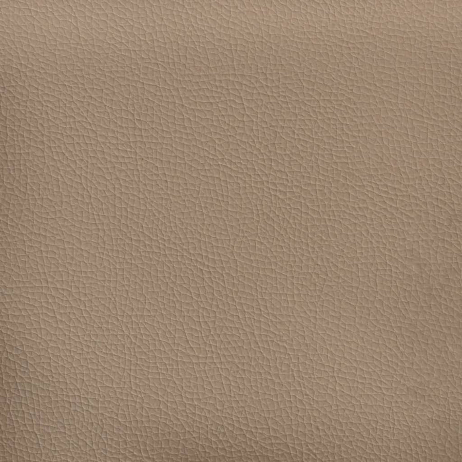 Boxspring met matras kunstleer cappuccinokleurig 100x200 cm