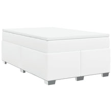 Boxspring met matras kunstleer wit 120x190 cm