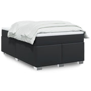 Boxspring met matras 120x200 cm kunstleer zwart