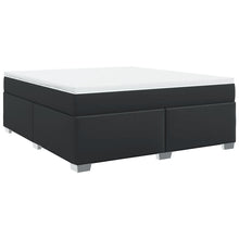Boxspring met matras kunstleer zwart 180x200 cm
