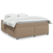 Boxspring 180x200 cm kunstleer cappuccino