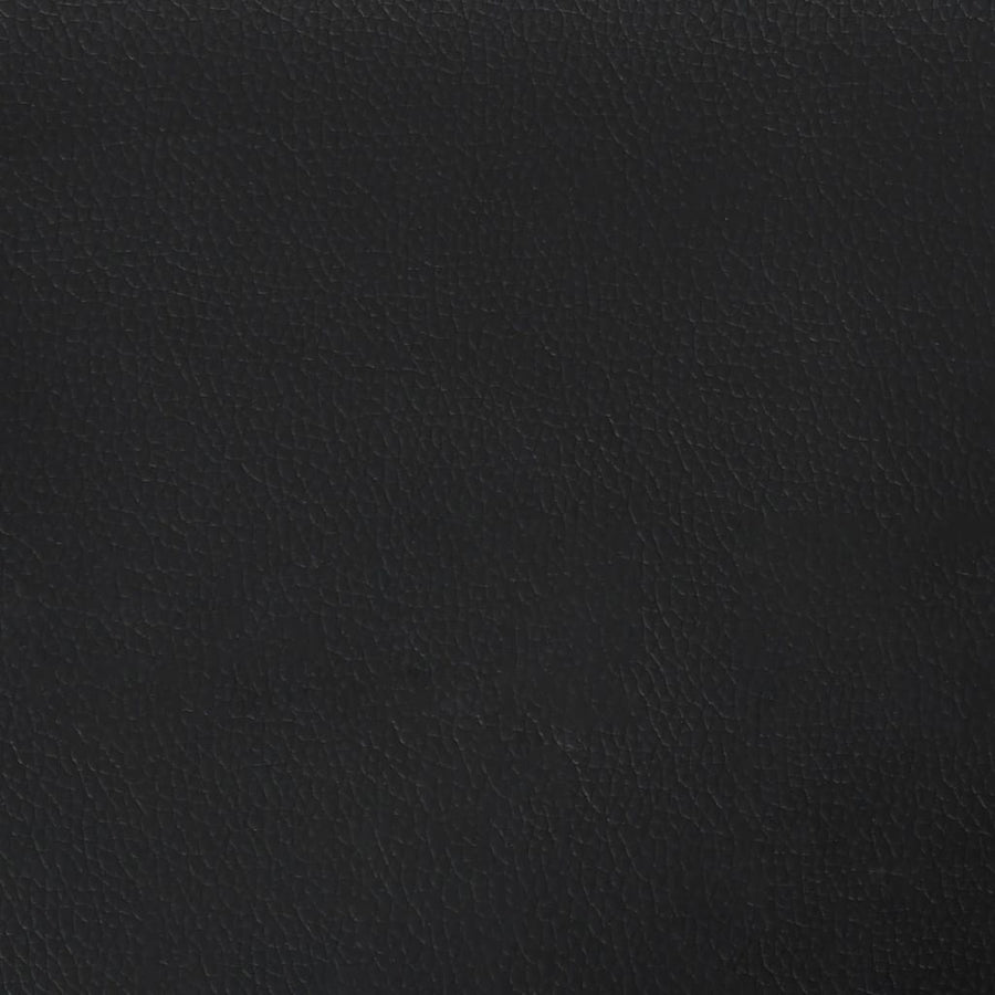 Boxspring met matras kunstleer zwart 200x200 cm