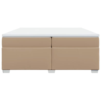 Boxspring Met Matras Kunstleer Kleurig 200 x 200 cm