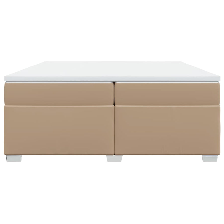 Boxspring Met Matras Kunstleer Kleurig 200 x 200 cm