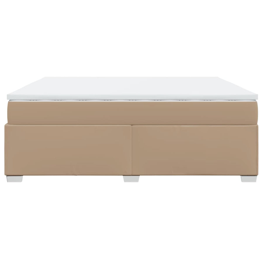 Boxspring Met Matras Kunstleer Kleurig 200 x 200 cm