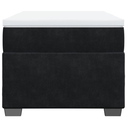 Boxspring met matras fluweel zwart 90x200 cm