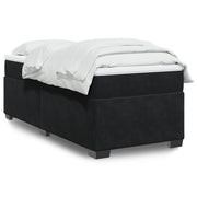 Boxspring bed 100x200 cm fluweel zwart