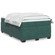 Boxspring met matras 120x190 cm donkergroen fluweel
