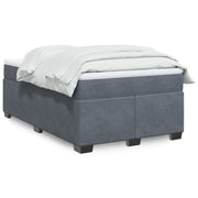 Boxspring 120x200 cm fluweel donkergrijs