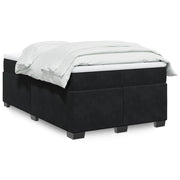 Boxspring met matras 120x200 cm zwart fluweel