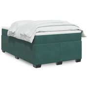 Boxspring met matras 120x200 cm donkergroen fluweel