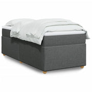 Boxspring 80x200 cm donkergrijs met matras