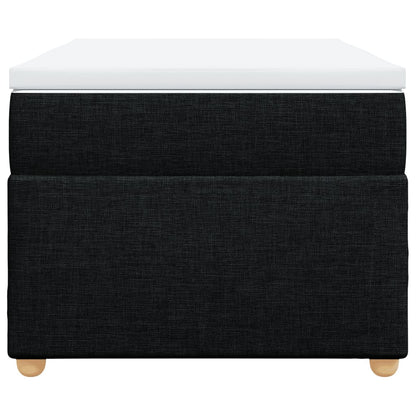 Boxspring met matras stof zwart 80x200 cm