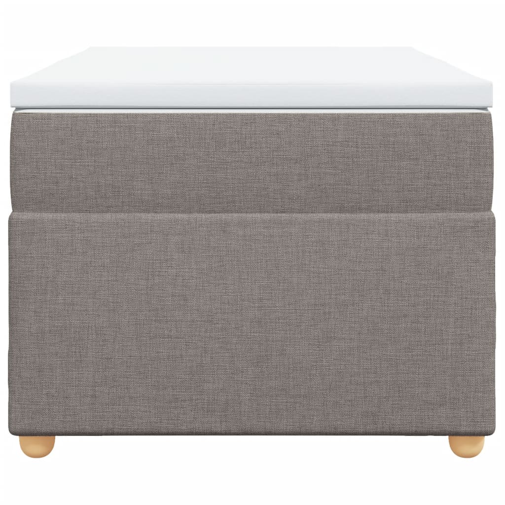 Boxspring Met Matras Stof 80 x 200 cm Taupe