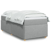 Boxspring 90x190 cm stof lichtgrijs