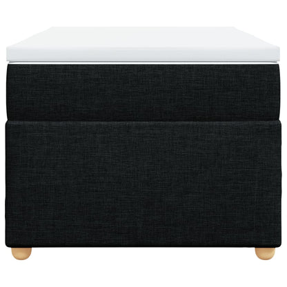 Boxspring met matras stof zwart 100x200 cm