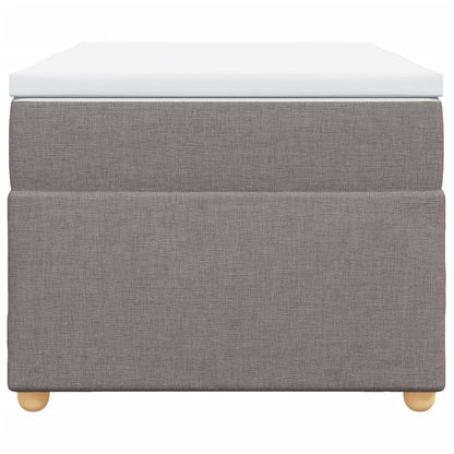 Boxspring met matras stof taupe 100x200 cm