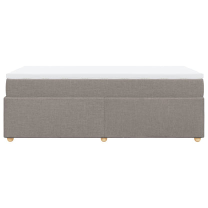 Boxspring met matras stof taupe 100x200 cm