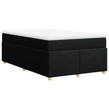 Boxspring met matras stof zwart 120x190 cm