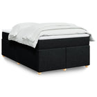 Boxspring met matras 120x190 cm zwart