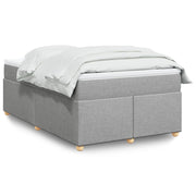 Boxspring met matras 120x200 cm lichtgrijs