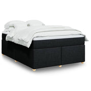 Boxspring met matras 140x190 cm zwart