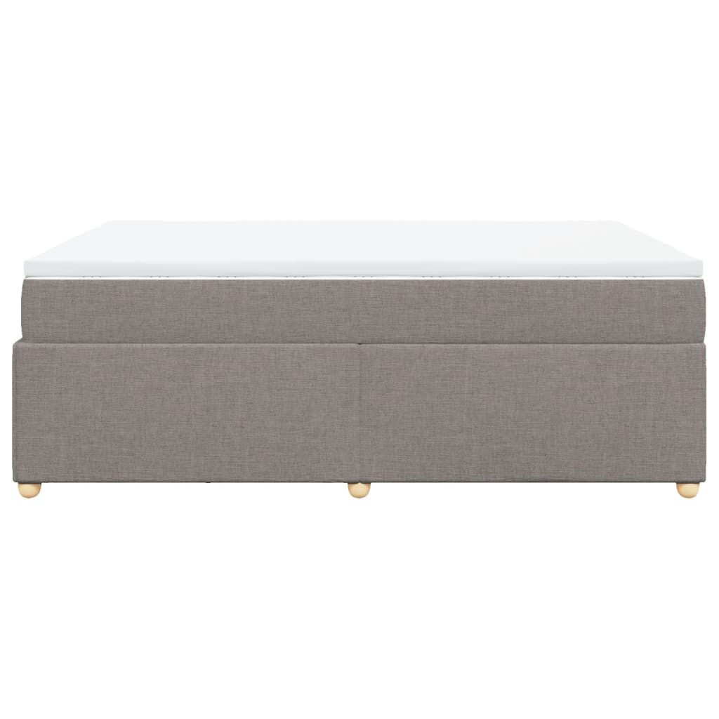 Boxspring met matras stof taupe 160x200 cm