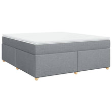 Boxspring met matras stof lichtgrijs 180x200 cm