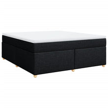 Boxspring met matras stof zwart 180x200 cm