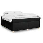 Boxspring met matras 180x200 cm zwart
